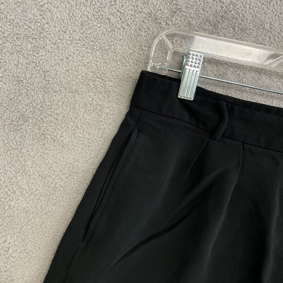 Ralph Lauren Women's 10 Black High-Waisted Pleated Shorts Viscose Blend - Picture 8 of 9